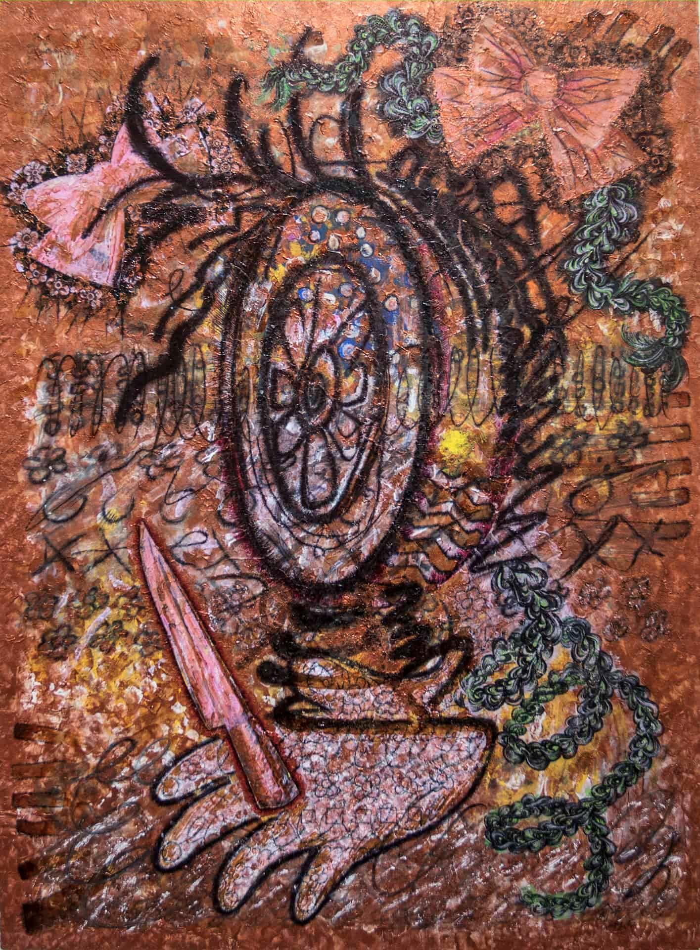 她的臉是個轉動的輪子，停不下來