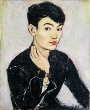 2-14 席德進, 《自畫像》,1951, 油彩畫布裱於木板, 51.5 x 43 cm