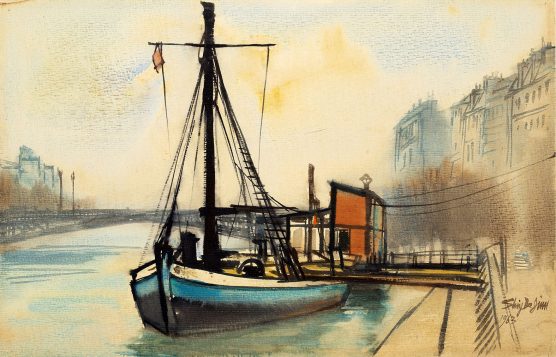 1963 , Watercolor on paper, 32.3x50cm